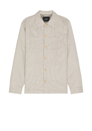 SATURDAYS NYC Rhodes Padded Overshirt in Grey. Size S, XL/1X.