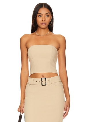 Song of Style Kenly Tube Top in Beige. Size M, XL, XXS.