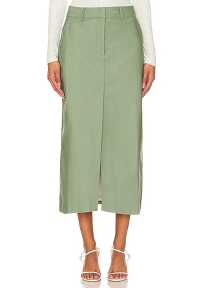 The Line by K Isabeau Maxi Skirt in Sage. Size M, S, XS.