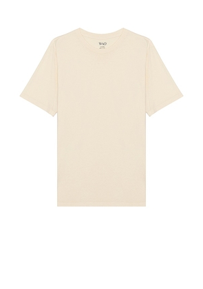 WAO The Standard Tee in Cream. Size M, S, XL.