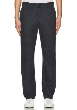 Vince Wool Flannel Herringbone Trouser in Grey. Size S, XL/1X.