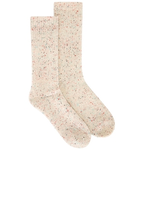 TOPO DESIGNS Mountain Sock in Cream.