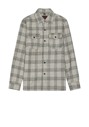 Schott Nyc Plaid Cpo Shirt in Grey. Size M, S, XL/1X.