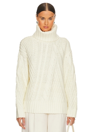 Song of Style Nantale Cable Sweater in Ivory. Size M, S, XL, XS, XXS.