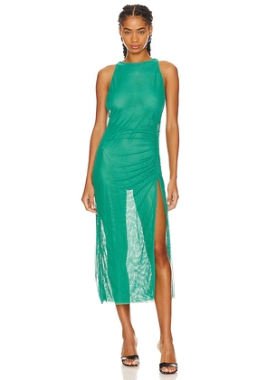 Vix Swimwear Getty Long Cover Up Dress in Green. Size M, S, XS.