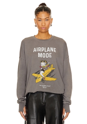 The Laundry Room Betty Airplane Mode Jumper in Grey. Size M, S, XL, XS.