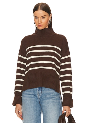 Veronica Beard Lancetti Sweater in Brown. Size M, S, XL, XS.