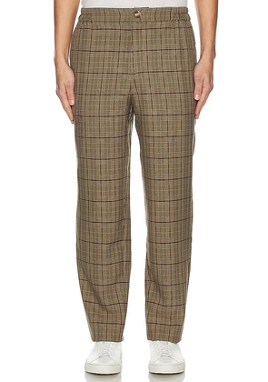 WAO Plaid Trouser in Brown. Size 30, 32, 34, 36.