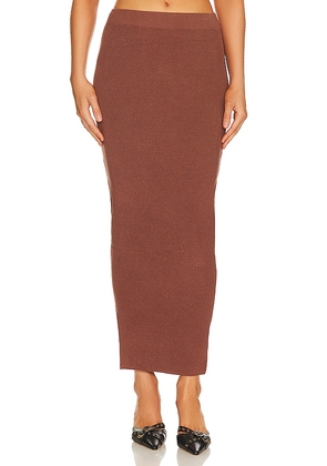 SNDYS Fawn Skirt in Brown. Size M, S, XL, XS, XXL.