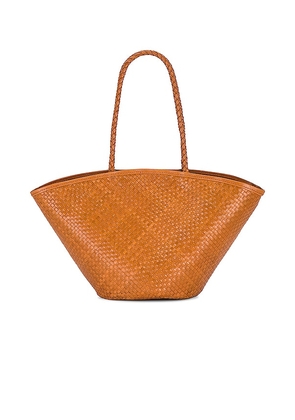 8 Other Reasons Woven Tote Bag in Cognac.