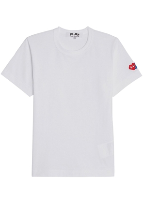 Comme Des Garçons x Invader logo-patch cotton T-shirt - White