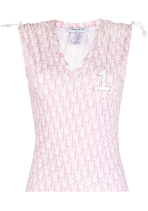 Christian Dior 2004 pre-owned Oblique monogram vest top - Pink