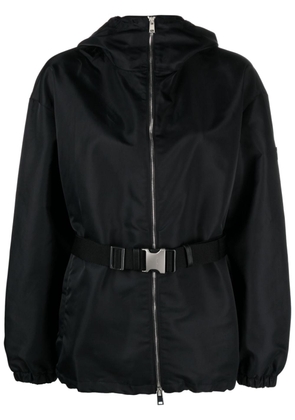 Tory Burch belted hooded parka jacket - Black