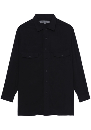 Y's long-sleeve button-up shirt - Black