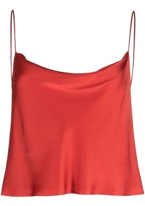 LAPOINTE cropped satin tank top - Red