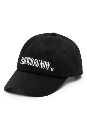 Pleasures logo-embroidered baseball cap - Black