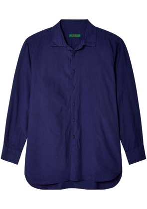 Casey Casey double-dyed cotton shirt - Blue