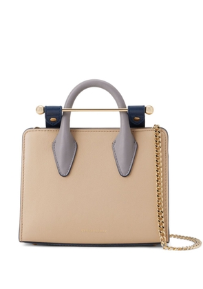 Strathberry nano Strathberry leather tote bag - Neutrals