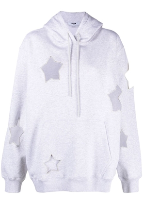MSGM star-print hoodie - Grey