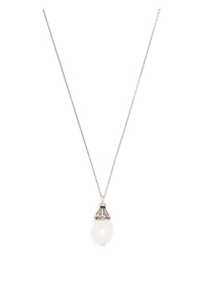 Saint Laurent faux-pearl pendant necklace - Silver