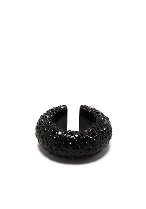 Alexander McQueen crystal-embellished earcuff - Black