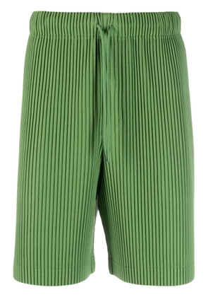 Homme Plissé Issey Miyake plissé straight-leg shorts - Green