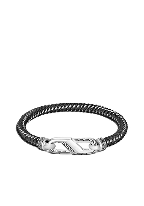 John Hardy Classic Chain Silver steel cord carabiner bracelet