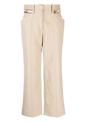 IRO cut-out detail cropped trousers - Neutrals