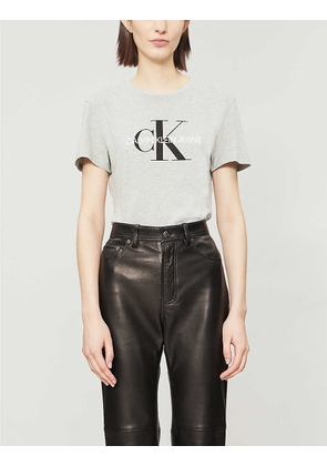 Calvin Klein Logo-print stretch-cotton T-shirt