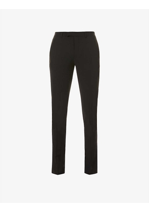 Mid-rise wool trousers