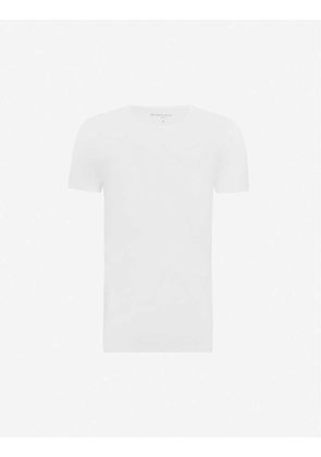 Derek Rose Men's White Crew-Neck Modal T-Shirt, Size: XL
