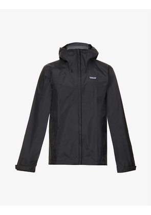 Patagonia Breathable Mens Black Torrentshell Recycled-Nylon Jacket, Size: M