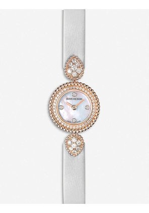 WA015507 Serpent Bohème 18ct rose-gold, diamond and mother-of-pearl watch