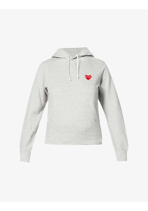 Logo-embroidered cotton-jersey hoody