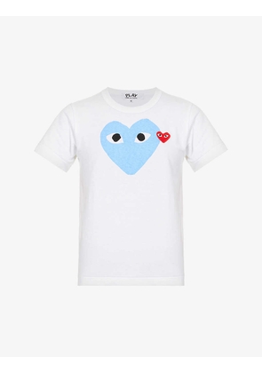 2 Heart-print cotton-jersey T-shirt