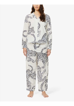 Printed cotton pyjama set