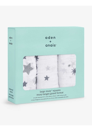 Aden + Anais Set of three Twinkle Twinkle muslin cloths