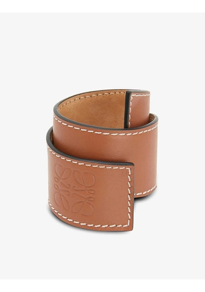 Small leather slap bracelet