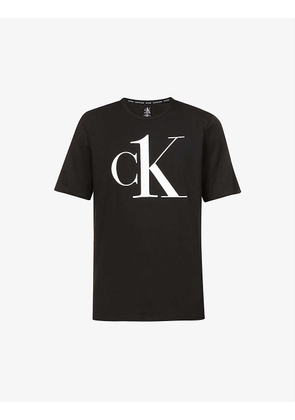 Graphic-print stretch-cotton T-shirt