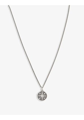 Compass silver necklace