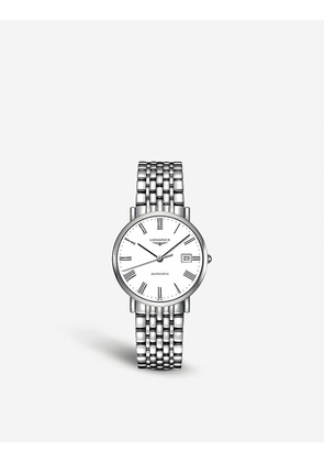 Longines Women's White L4.810.4.11.6 Elegant Stainless Steel Watch