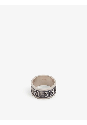 Co-ordinates sterling silver ring