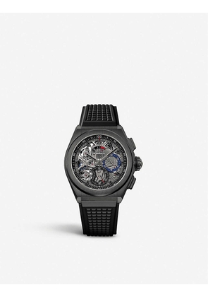 21 49.9000.9004/78.R782 Zenith Defy El Primero 21 black ceramic automatic watch