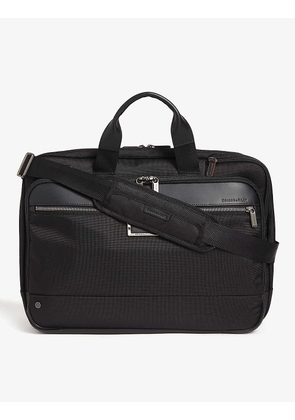 Large expandable ballistic nylon briefcase