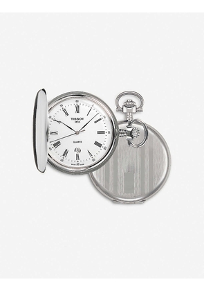 T83.6.553.13 Savonnette stainless steel pocket watch