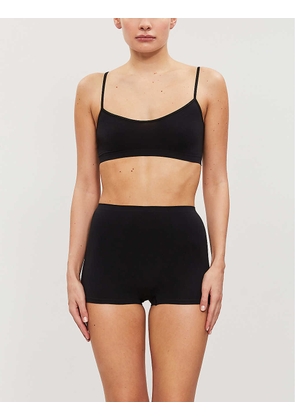 Touch Feeling stretch-jersey crop top