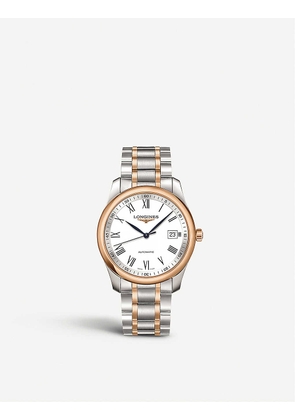Longines Women's White L2.793.5.11.7 Master Stainless Steel And Rose Gold Watch