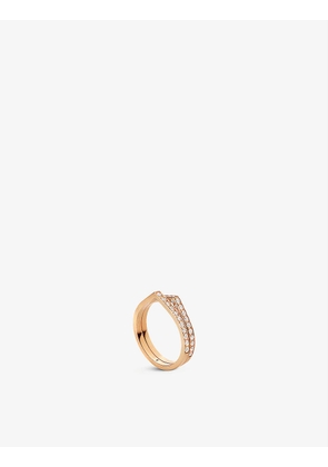 Antifer 18ct pink-gold and diamond ring