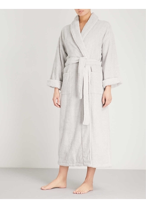 Cotton-towelling dressing gown