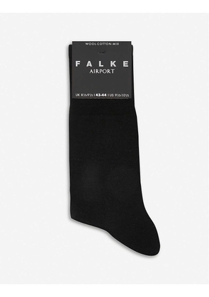 Falke Men's Black Airport Socks, Size: 41